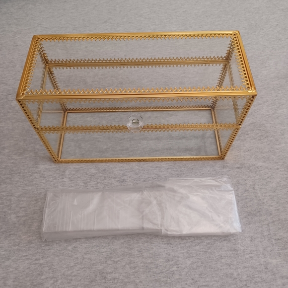 New Glass & Gold Makeup Lipstick Holder - Picture 2 of 12